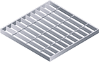galvanised transverse grate